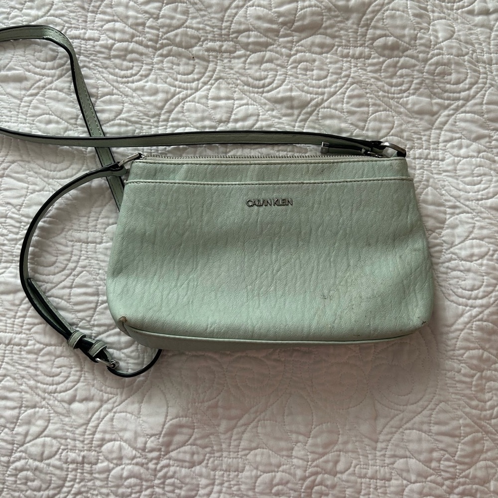 Calvin Klein Mint Green Crossbody Purse
